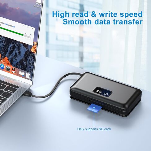 شاحن بطارية EN-EL15 مع قارئ بطاقات (باستثناء البطاريات) متوافق مع كاميرا Nikon Z6 Z7 V1D 750D 7500D 850D 7000Db7100D 7200D 500D 780D 600D 610D 800D 810D 810a in Kuwait