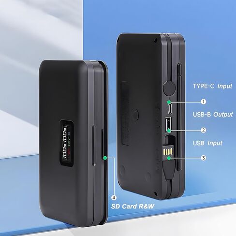 شاحن بطارية EN-EL15 مع قارئ بطاقات (باستثناء البطاريات) متوافق مع كاميرا Nikon Z6 Z7 V1D 750D 7500D 850D 7000Db7100D 7200D 500D 780D 600D 610D 800D 810D 810a in Kuwait