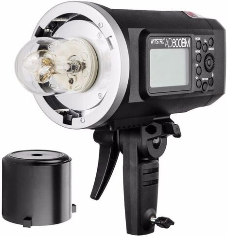 Godox AD600BM Outdoor Strobe Studio Monolight Bowens Mount GN87 1/8000 HSS فلاش خارجي، بطارية 8700 مللي أمبير في الساعة، 500 ومضة طاقة كاملة مع عاكس قياسي/حقيبة حمل CB-09/حقيبة فلاش محمولة PB-600 in Saudi Arabia