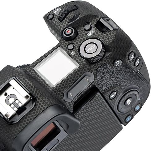 Kiorafoto Anti-Scratch Anti-wear Camera Body Skin Cover Protector Film for Canon EOS R Full Frame Mirrorless Camera - Camouflage Black Pattern in Saudi Arabia