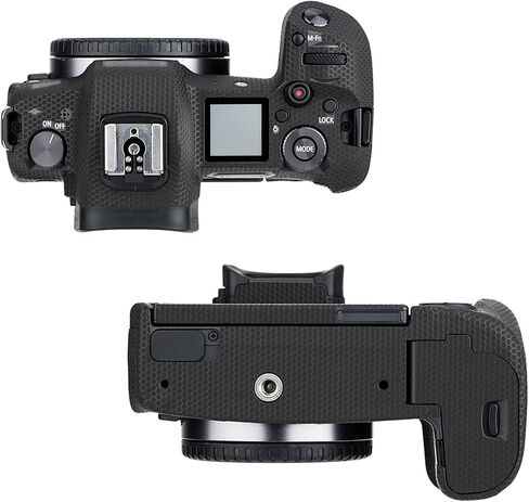 Kiorafoto Anti-Scratch Anti-wear Camera Body Skin Cover Protector Film for Canon EOS R Full Frame Mirrorless Camera - Camouflage Black Pattern in Saudi Arabia