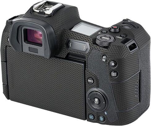 Kiorafoto Anti-Scratch Anti-wear Camera Body Skin Cover Protector Film for Canon EOS R Full Frame Mirrorless Camera - Camouflage Black Pattern in Saudi Arabia