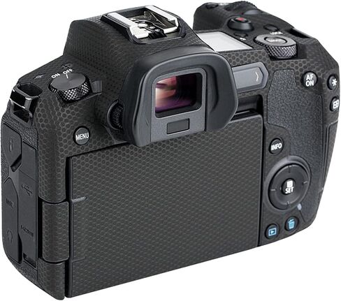 Kiorafoto Anti-Scratch Anti-wear Camera Body Skin Cover Protector Film for Canon EOS R Full Frame Mirrorless Camera - Camouflage Black Pattern in Saudi Arabia