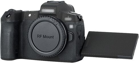 Kiorafoto Anti-Scratch Anti-wear Camera Body Skin Cover Protector Film for Canon EOS R Full Frame Mirrorless Camera - Camouflage Black Pattern in Saudi Arabia