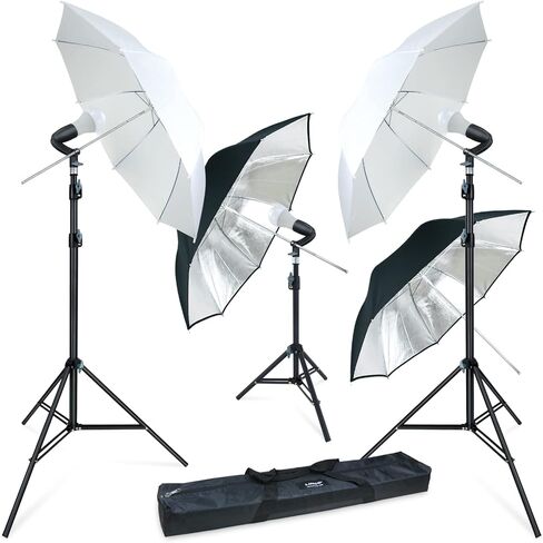 LINCO Lincostore Studio Lighting LED 2400 Lumens Umbrella Light Kit AM249 in Kuwait