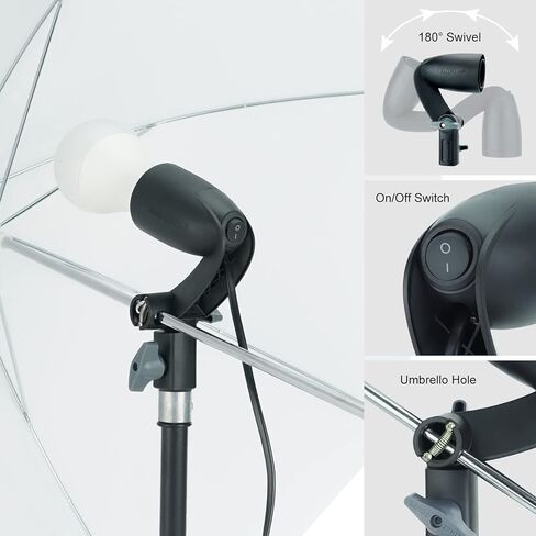 LINCO Lincostore Studio Lighting LED 2400 Lumens Umbrella Light Kit AM249 in Kuwait