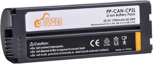بطارية وشاحن Pickle Power NB-CP2LH NB-CP2L لطابعات Canon SELPHY NB-CP1L,CG-CP200 CP1300 CP1200 CP1500 CP910 CP900 CP800 CP790 CP780 CP770 CP730 CP710 CP600 in Saudi Arabia