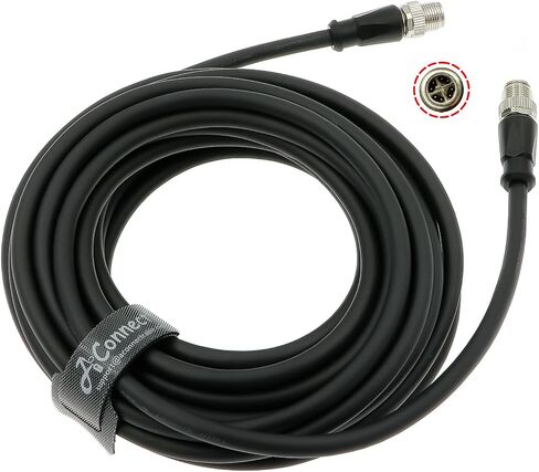 M12 8 Pin Male X-Code to 8 Pin Male X-Code Shielded Ethernet Cable for Cognex Industrial Camera High Flexible Waterproof Cable 2M in Saudi Arabia