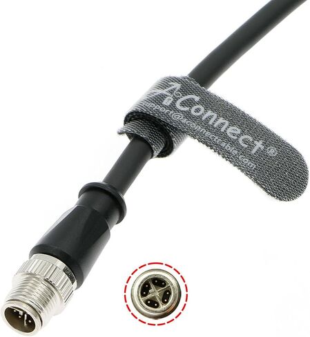 كابل إيثرنت AConnect M12-X-Code لكاميرا Cognex الصناعية M12 8 Pin Male X-Code إلى 8 Pin Male X-Code محمي سلك صناعي مقاوم للماء ومضاد للأشعة فوق البنفسجية 2M in Saudi Arabia