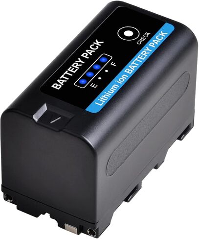 بطارية Pickle Power NP-F750، عبوتان NP-F770 بطارية 5200 مللي أمبير في الساعة مع مؤشرات طاقة LED وشاحن مزدوج لسوني NP-F970 F750 F960 F530 F570 CCD-SC55 TR516 TR716، لإضاءة فيديو YONGUO Godox LED in Kuwait