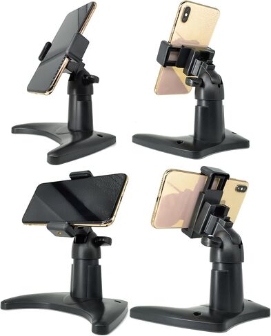 حامل ثلاثي للكاميرا الصغيرة لسطح المكتب من VAUBORTTI، مع حامل هاتف، مناسب لـ GoPro، حامل ثلاثي لكاميرا ويب جهاز عرض الطاولة، يتميز بلوحة سريعة الفك. in Kuwait