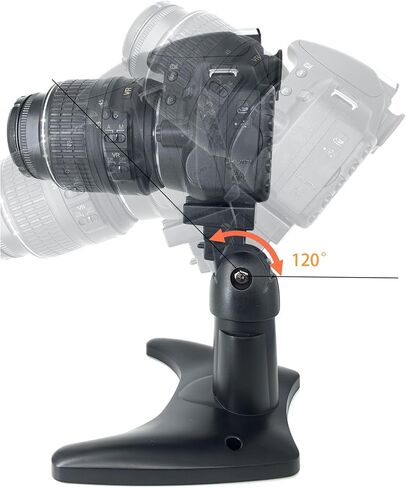 حامل ثلاثي للكاميرا الصغيرة لسطح المكتب من VAUBORTTI، مع حامل هاتف، مناسب لـ GoPro، حامل ثلاثي لكاميرا ويب جهاز عرض الطاولة، يتميز بلوحة سريعة الفك. in Kuwait