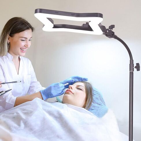48 وات 15 بوصة 3200k-5500k التصوير الفوتوغرافي LED على شكل نجمة، يستخدم لصور السيلفي التجميلية والمكياج، البث المباشر لفيديو يوتيوب، وشم تمديد الرموش in Kuwait