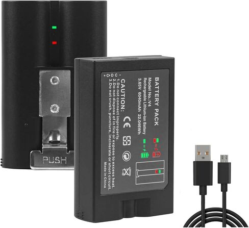 JUBOTY 1 حزم 6040 مللي أمبير بطارية ليثيوم أيون داخلية جديدة مطورة بديلة متوافقة مع جرس الباب بالفيديو الدائري 2/3/3plus/ 4 كاميرا/كاميرا لاصقة/كاميرا ثقب الباب/كاميرا كشاف بطارية قابلة للشحن in Kuwait