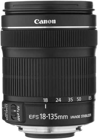 Canon EF-S 18-135mm f/3.5-5.6 is STM Lens with 64GB Extreme Pro Card + Corel Photo Software + Flexible Tripod + Filter kit + Card Wallet + Backpack + Cleaning Kit + Card Reader + Cap Keeper (Renewed) in Saudi Arabia