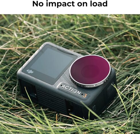 K&F Concept Osmo Action 3 ND/PL Filters Kit-4 Pack, ND8&PL ND16&PL ND32&PL ND64&PL Circular Polarizing & Neutral Density Effect 2-in-1 Filter Compatible with DJI Osmo Action 3 in Saudi Arabia