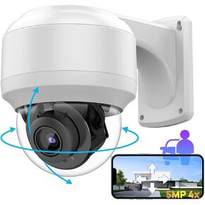 متوافق مع كاميرا Hikvision 4K PTZ 8MP بالألوان الكاملة PoE IP، عدسة تكبير بصري 5X 2.7~13.5 مم، اكتشاف الإنسان/المركبة بالذكاء الاصطناعي، رؤية ليلية ملونة بأضواء كاشفة بطول 98 قدمًا، صوت ثنائي الاتجاه، SD(512 جيجابايت)، IP67(2386IRC PTZ) in Kuwait