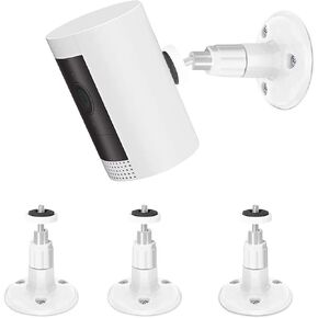 Alerktify 3 Pack Wall Mount Bracket for Stick Up Cam & Indoor Cam, 360 Degree Adjustable Mount, Perfect View Angle for Surveillance Camera System in Saudi Arabia