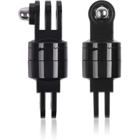 2 pcs 360 Degree Gopro Swivel Mount Rotating Adapter for All Gopro Hero 7 6 5 4 3 /Gopro Session 8.0/ Gopro Session 5 4 /Gopro Fusion in Saudi Arabia