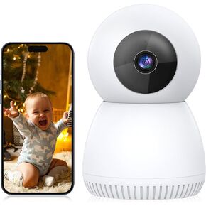 WESECUU Home Security Camera, 360 Pan/Tilt Indoor Security Camera with Motion Detection Tracking, 1080P Pet Dog Camera with Phone App, Baby Monitor with Camera and Audio Two Way Audio in Kuwait