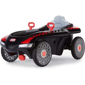 Little Tikes Jett Car Racer Black, Ride On Car with Adjustable Seat Back, Dual Handle Rear Wheel Steering, Racing Control, Kid Powered Fun, Great Gift for Kids, Toys for Girls Boys Ages 3-10 Years in Saudi Arabia