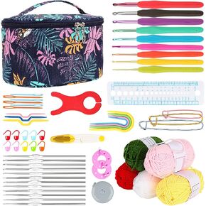 Aeelike Crochet Kit for Beginners- Ideal DIY Craft Gift for Women, Pink in Saudi Arabia