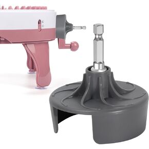Knitting Machine Adapter, Quick Knit Replaceable Crochet Machine Adapter with Hex Bit Power Screwdriver, Compatible with 22/40/48 Knitting Machines Universal accessories, DIY Hats, Socks, Scarves