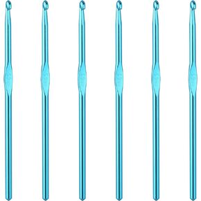 6PCS 4.5 mm Crochet Hook Size 7 Aluminum Knitting Needles for DIY Craft, Small Crochet Hooks Set, Yarn Hook Crochet Needles for Beginners Women Adults