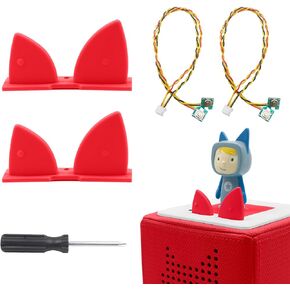 قطعتان من كابلات استبدال أزرار الأذن من GLASSVIO مع مفك براغي لأزرار التحكم في مستوى الصوت Toniebox، ملحقات إصلاح كابل الأذن البديل المتوافق مع أزرار الأذن Toniebox in Kuwait