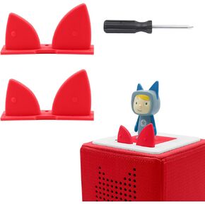 زر أذن GLASSVIO قطعتان مع مفك براغي لأزرار الأذن البديلة Toniebox، وأزرار التحكم في مستوى الصوت (الأزرار فقط)، وملحقات إصلاح الأذنين البديلة المتوافقة مع أزرار أذن Toniebox in Kuwait