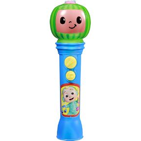 eKids Cocomelon Toy Microphone, Toy for Toddlers with Built-in Music, Designed for Fans of Cocomelon Toys in Kuwait