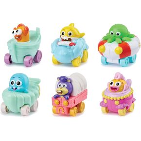 بينك فونج بيبي شارك بيبي شارك بيج شو! مجموعة سيارات البحر من سبيدي - 6 قطع in Kuwait