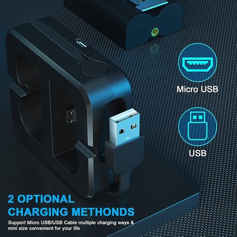 3 Packs 6040mAh Replacement Battery and Dual USB Charging Station Compatible with Ring, for Video Doorbell 2/3/4 and Spotlight Cam Battery 3.65V Lithium-Ion Batteries (Not for Stick Up Cam) in Kuwait