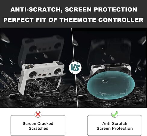 غطاء حماية من الشمس ميني 3 برو 2 في 1 للحماية من الشمس + طبقة واقية للشاشة من الزجاج المقوى (قطعتان) + حبل رقبة/حزام لملحقات دي جيه اي ميني 3 برو/ميني 3/مافيك 3 كلاسيك/مافيك 3 برو in Kuwait