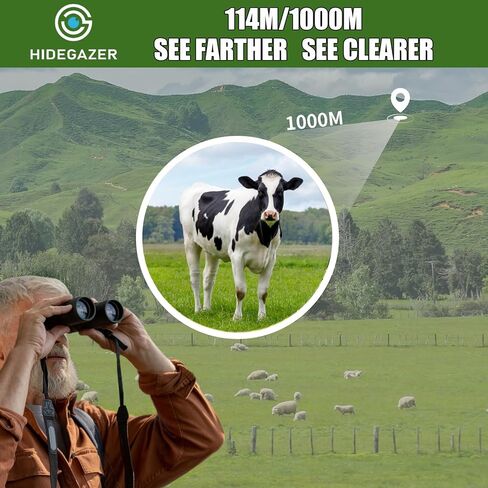 Binoculars for Adults and Kids, Compact Binoculars High Powered 10x25, Hunting Binoculars for Bird Watching Hiking Concerts Sports, Night Vision binoculares de Largo alcance Vision nocturna in Kuwait