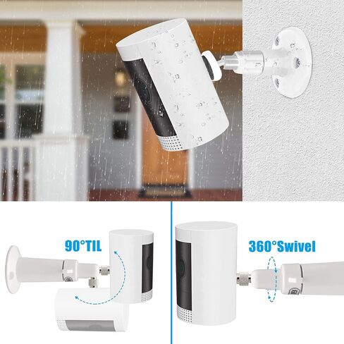 Alerktify 3 Pack Wall Mount Bracket for Stick Up Cam & Indoor Cam, 360 Degree Adjustable Mount, Perfect View Angle for Surveillance Camera System in Saudi Arabia