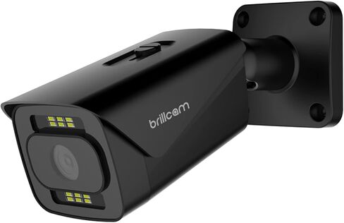 كاميرا Brillcam Oudoor IP، رؤية ليلية 85 قدمًا، كاميرا PoE بدقة 5 ميجابكسل، كاميرا أمان داخلية، عدسة 2.8 مم، ضوء كشاف، فتحة ميكروفون/SD مدمجة، بطاقة SD سعة 128 جيجابايت (غير متضمنة)، كشف الإنسان/التطفل/الحركة in Kuwait