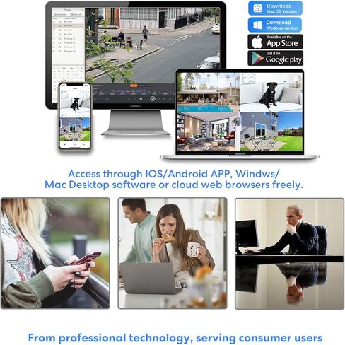 كاميرا Brillcam Oudoor IP، رؤية ليلية 85 قدمًا، كاميرا PoE بدقة 5 ميجابكسل، كاميرا أمان داخلية، عدسة 2.8 مم، ضوء كشاف، فتحة ميكروفون/SD مدمجة، بطاقة SD سعة 128 جيجابايت (غير متضمنة)، كشف الإنسان/التطفل/الحركة in Kuwait