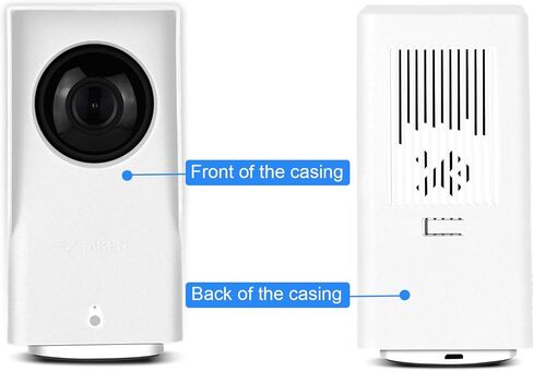 JESSY Silicone Cover Compatible with Wyze Cam pan v2, Water Resistant Protective Case for Outdoor and Indoor, Easy to Install (2Pack, White) in Kuwait