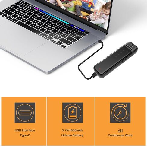 HONGHOO Body Camera with 1080P HD Recording in Motion Detection and Night Vision Function, Built-in 64GB Card Wearable Camera, 6 HR Battery,Body Cam for Home, Outdoor, Law Enforcement, Work Records in Kuwait