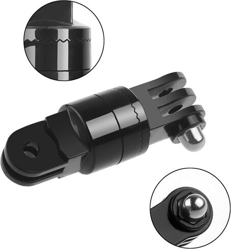 2 pcs 360 Degree Gopro Swivel Mount Rotating Adapter for All Gopro Hero 7 6 5 4 3 /Gopro Session 8.0/ Gopro Session 5 4 /Gopro Fusion in Saudi Arabia