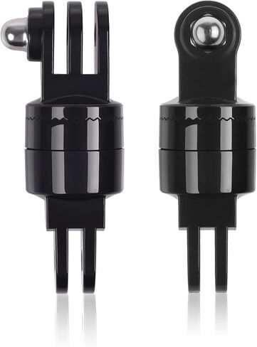 2 pcs 360 Degree Gopro Swivel Mount Rotating Adapter for All Gopro Hero 7 6 5 4 3 /Gopro Session 8.0/ Gopro Session 5 4 /Gopro Fusion in Saudi Arabia