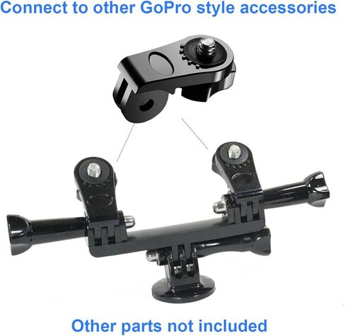 حامل مشبك سريع لحزام حقيبة الظهر، مشبك تثبيت على الظهر يدور 360 درجة متوافق مع Gopro Hero 11/10/9/8/7/6/5 أسود، سيشن، فيوجن، Xiaomi Yi، DJI Osmo Action ومعظم كاميرات الحركة in Kuwait