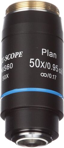 هدف المجهر، زيت 50xR NIS Plan Achromat - مسافة عمل 0.95-0.19 مم - يناسب مجاهر سلسلة Accu-Scope EXC-500 وسلسلة Nikon in Kuwait