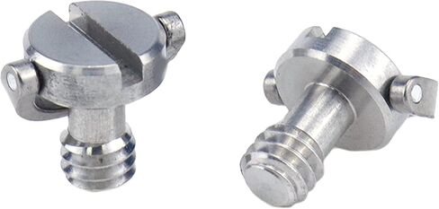 MY MIRONEY 4-Pack 1/4" Stainless Steel Camera Fixing Screws D-Ring Quick Release Plate Mounting Screw for Camera Tripod Monopod in Saudi Arabia