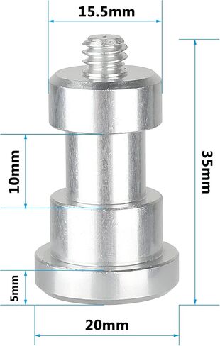 CAMVATE 1/4 "-20 ذكر إلى 1/4"-20 أنثى محول المسمار اللولبي لملحقات دعم التثبيت على الحائط (5 قطع)-3019 in Saudi Arabia