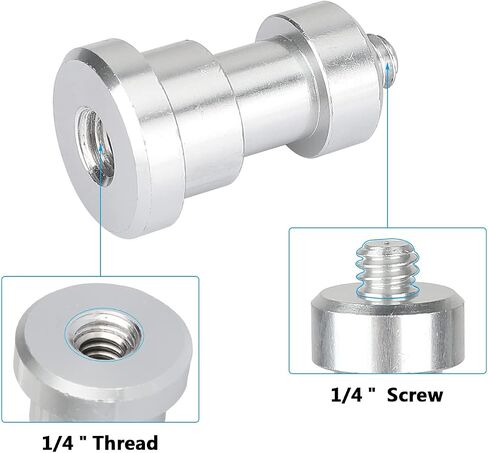 CAMVATE 1/4 "-20 ذكر إلى 1/4"-20 أنثى محول المسمار اللولبي لملحقات دعم التثبيت على الحائط (5 قطع)-3019 in Saudi Arabia