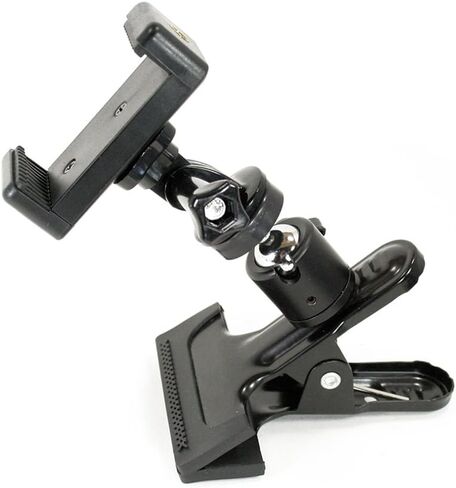 ليفيستريم® نظام تثبيت الهاتف ذو الرأس الكروي: يتضمن مشبك معدني ومحول ثلاثي القوائم ومحول برغي ومشبك حامل للهاتف الذكي. قم بتثبيت هاتفك على أي شيء، أو استخدمه مع كاميرا الحركة الرياضية. in Kuwait