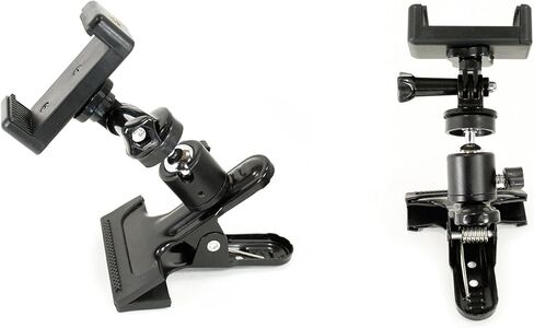 ليفيستريم® نظام تثبيت الهاتف ذو الرأس الكروي: يتضمن مشبك معدني ومحول ثلاثي القوائم ومحول برغي ومشبك حامل للهاتف الذكي. قم بتثبيت هاتفك على أي شيء، أو استخدمه مع كاميرا الحركة الرياضية. in Kuwait