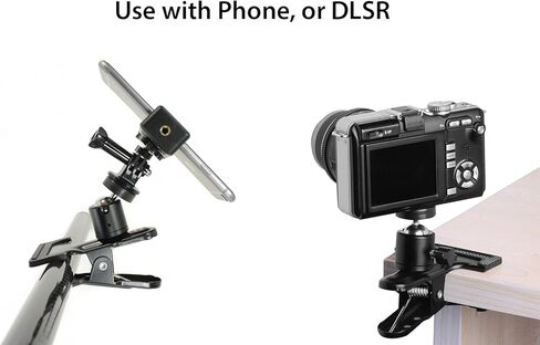 ليفيستريم® نظام تثبيت الهاتف ذو الرأس الكروي: يتضمن مشبك معدني ومحول ثلاثي القوائم ومحول برغي ومشبك حامل للهاتف الذكي. قم بتثبيت هاتفك على أي شيء، أو استخدمه مع كاميرا الحركة الرياضية. in Kuwait